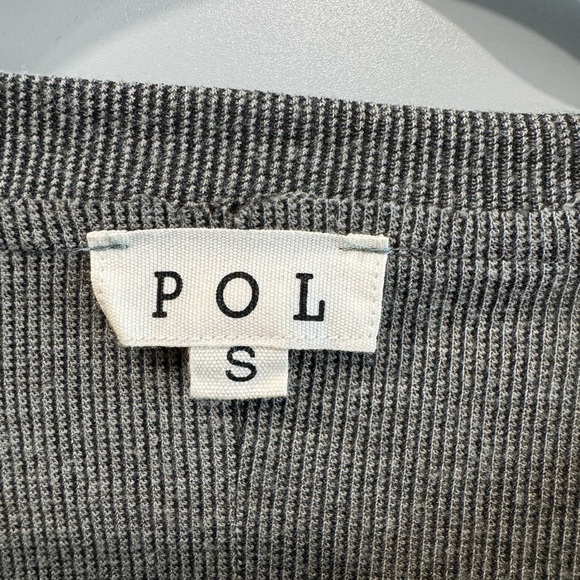 POL Gray Blouse with Colorful Embroidery - Picture 3 of 4